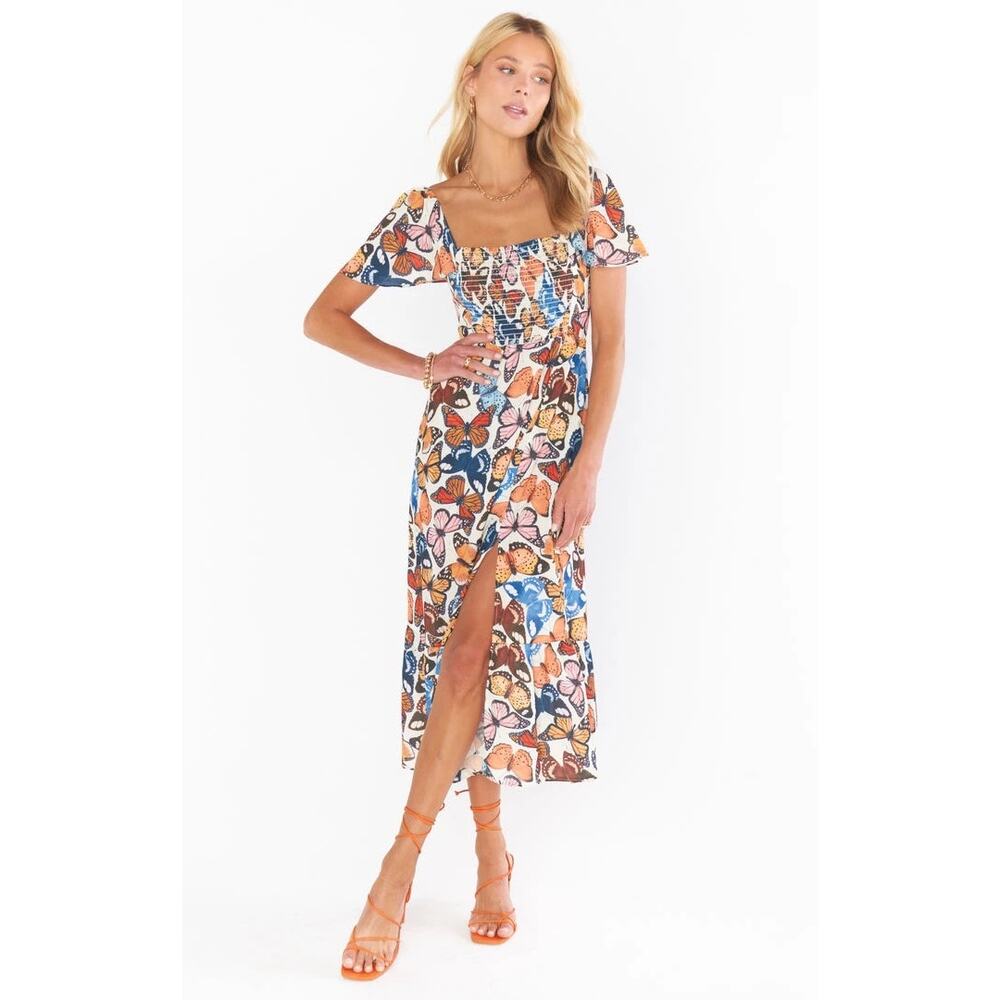 Show Me Your Mumu Brenda Midi Dress
Baileys Butterflies Smocked Size Large